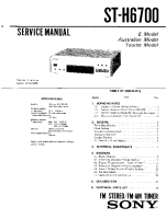 Sony ST-H6700 - Service Manual 